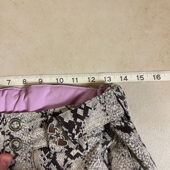 Cold As Ice Snakeprint Black White Snow Board Ski Pants Recco Small - Picture 10 of 14